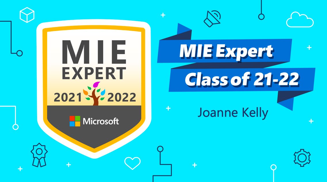 Looking forward to learning and using more technology to enhance teaching and learning ⁦<a href="/OldBawnCS/">Old Bawn Community School</a>⁩. So excited to be selected as an MIE Expert for 2021-2022 #MicrosoftEdu #MIEExpert ⁦<a href="/MS_eduIRL/">Microsoft Education Ireland</a>⁩ #OBCS