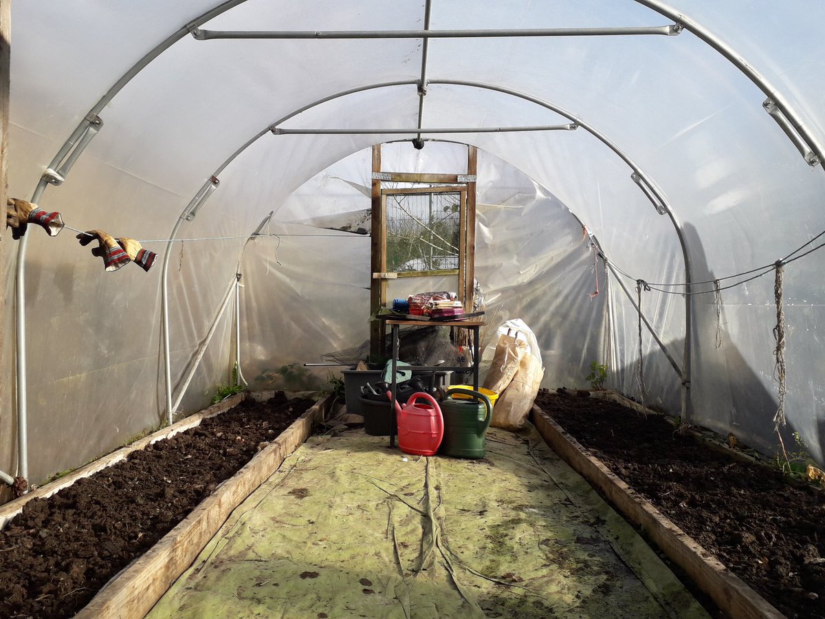 After making mallets, how satisfying to use them along with other newly acquired skills learned whilst hedgelaying. Youth Rangers fashioned a fence to protect our veg patch from hungry bunnies. We also Springcleaned the polytunnel. Cant wait to get planting in the wildlife garden