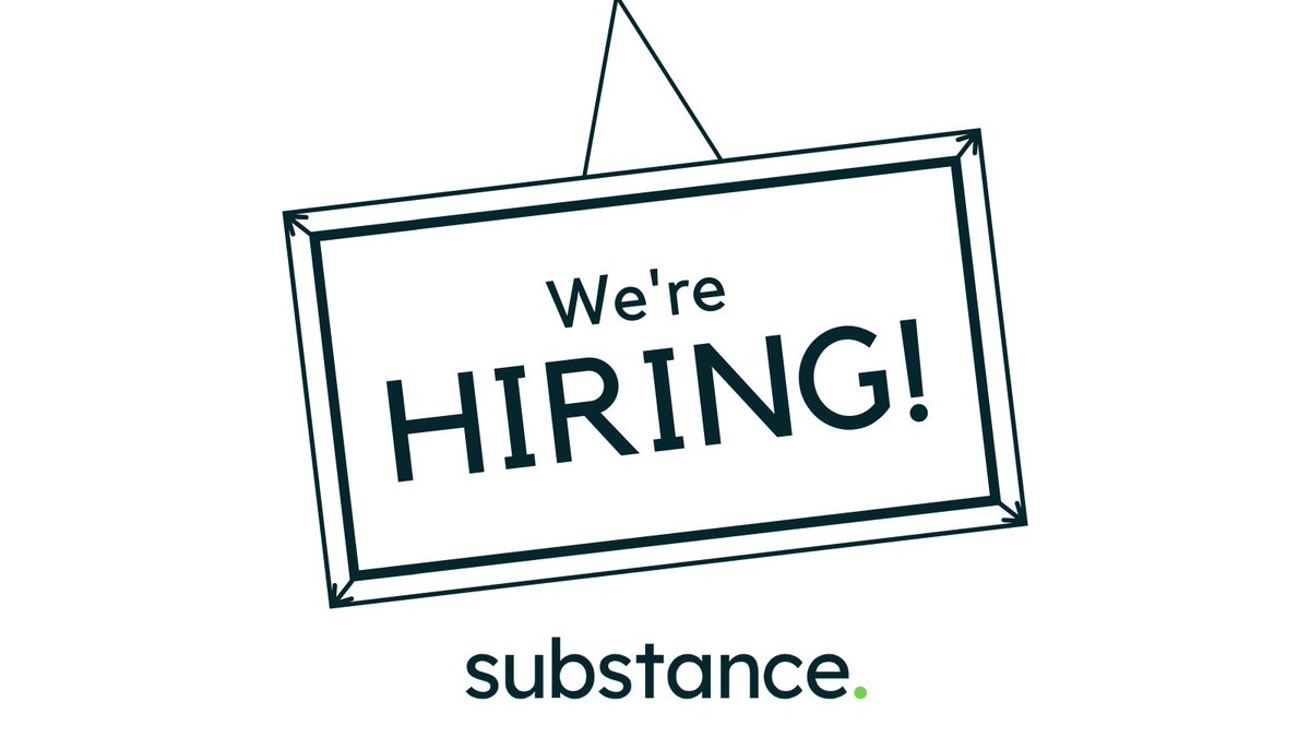 SubstanceViews's tweet photo. Interested in helping drive social impact for charities, NGBs, sports foundations and more?

Substance is excited to announce 4 new opportunities to join our ever growing team! 

More info 👉 https://t.co/b7q6SO9yHa https://t.co/pRdo2vN4TP