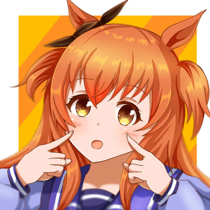 #ウマ娘  #マヤノトップガン 
マヤノちゃんを描いてみたよ(初描き) 