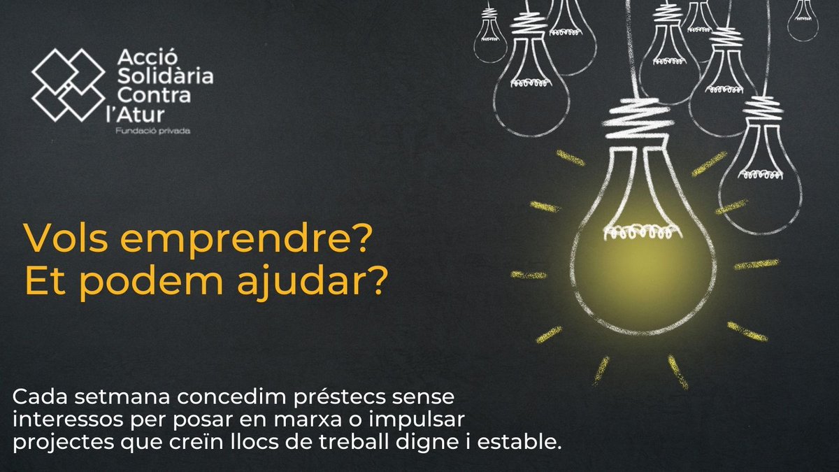 AccioSolidaria's tweet photo. 📌 Cercant feina o en vies d'#emprendre? Saps com fer-ho? 
👉Coneix les experiències de les persones emprenedores que hem ajudat a https://t.co/cXjdTg4sVQ
#treballdigne #vidadigna #tornaracomençar #finançament #projectesreals #cooperatives 
@emprenuab @Cambra_ee @coopstreball https://t.co/D7lzBhISji
