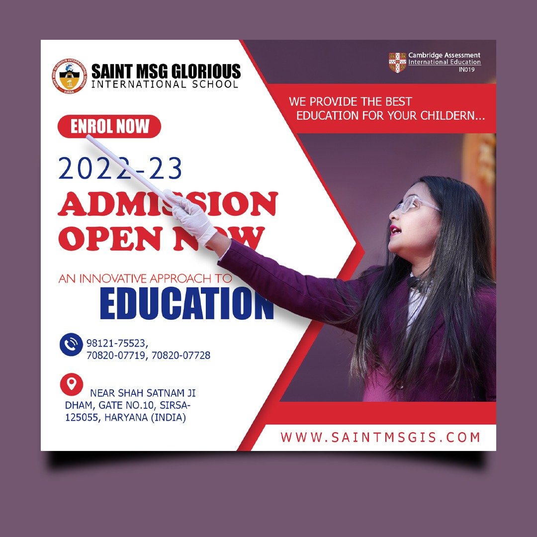 MSGglorious_sch's tweet photo. Your dreams our passion
Admission open for session 2022_23 https://t.co/AnvSpZewk8