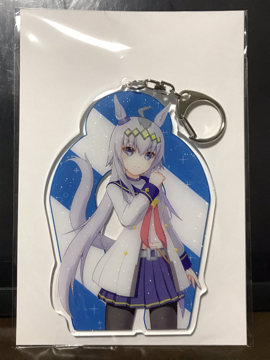 オグリキャップ(勝負服)のアクキーが欲しかったので自分用に描いて作ってみました! 