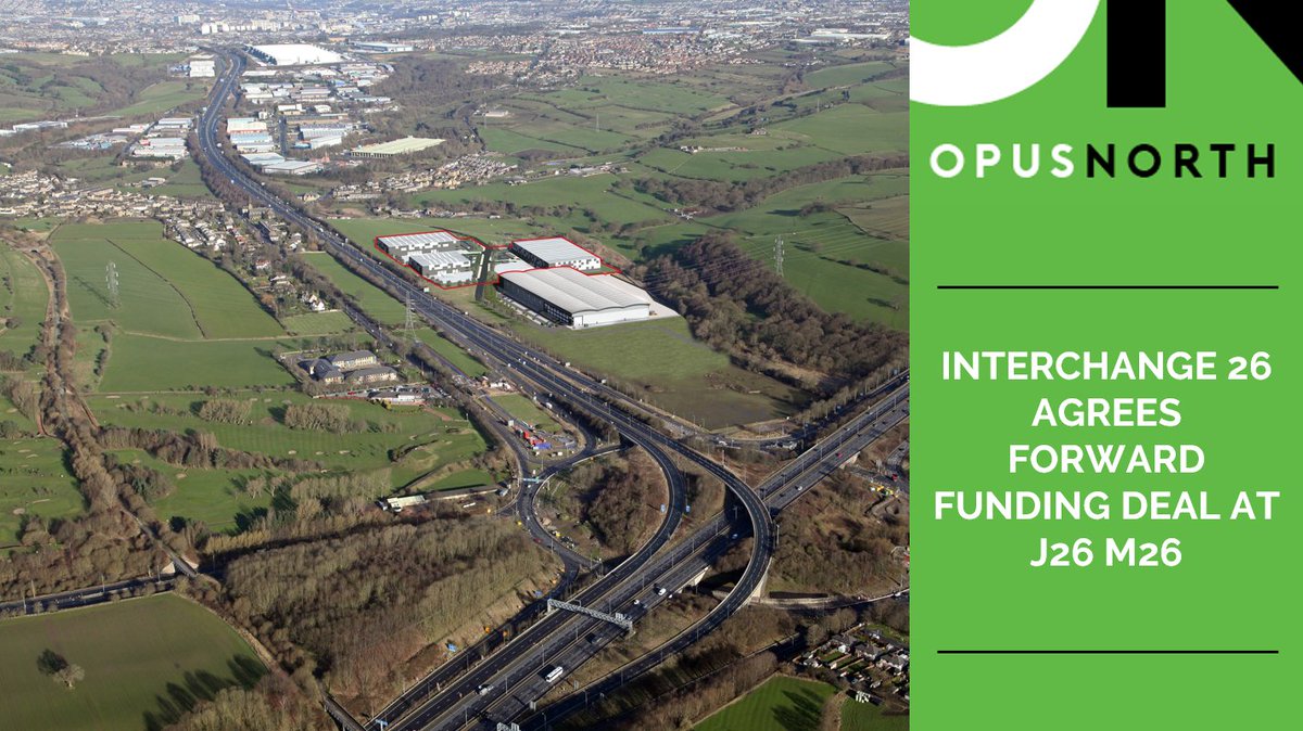 Interchange 26 LLP has completed on a forward funding deal for up to 213,000 sq ft of new industrial units at the Interchange 26 logistics and manufacturing hub in West Yorkshire. The new scheme has the potential to create some 300 new jobs.
opusnorth.co.uk/interchange-26…
