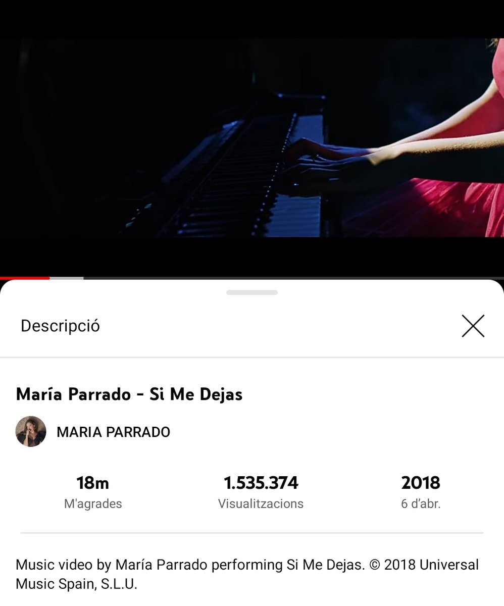 parradistasALC's tweet photo. #SIMeDejas
También, fue un TEMAZOOOOO!!!! Del disco ALAS de @Mariaparradovoz
Y MIRAD las visualizaciones 😍😍😍😍 https://t.co/Vo7oBcVkwA