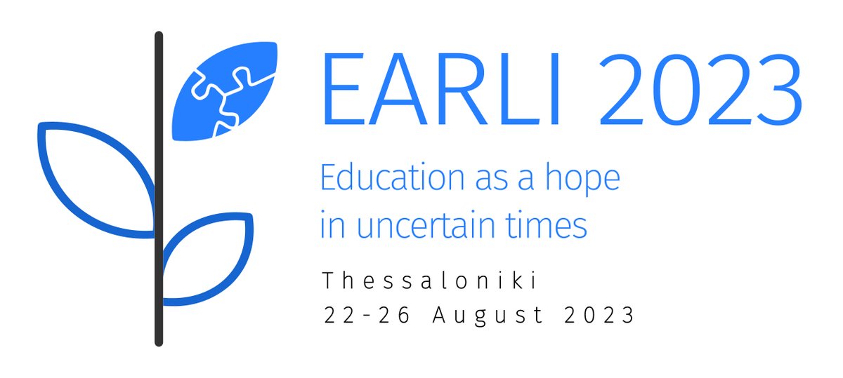 #EARLI2021 becomes #EARLI2023! We are officially updating this account, as preparations for the 20th biennial EARLI conference in Thessaloniki (Greece) are underway! More exciting news to follow soon!