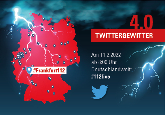 feuerwehrffm's tweet photo. Morgen früh gehts los: #twittergewitter 2022 am Tag des Notrufs. Es gibt viele spannende Einsätze und Blicke hinter die Kulissen. Wer dabei sein mag, folgt #frankfurt112 und #112live ^fr https://t.co/1Bvhqy88Z9