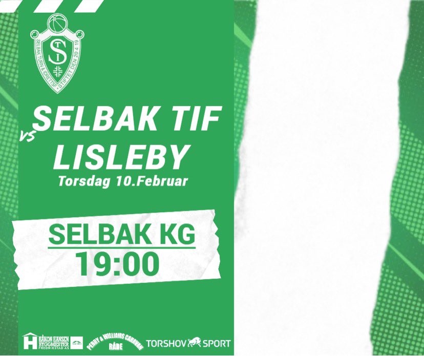 Treningskamp i dag! <a href="/LislebyF/">Lisleby Fotballklubb</a> kommer til Selbak KG kl 19.