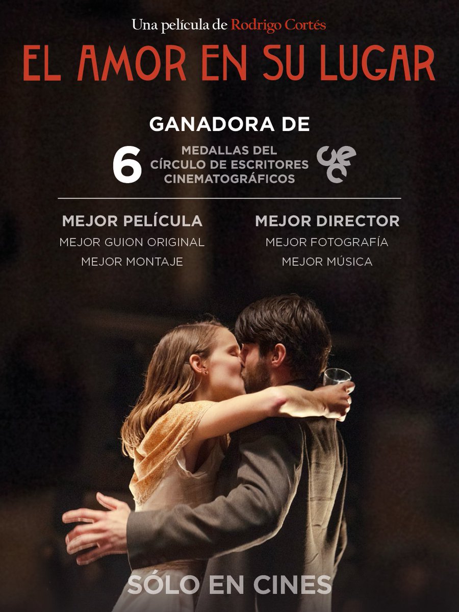 rodrigocortes's tweet photo. No sé en qué lugar quedará el amor con esto, pero nosotros quedamos muy honrados. GRACIAS al Círculo de Escritores Cinematográficos por cantar y bailar en el gueto con tanta pasión. #ElAmorEnSuLugar. ¡Arriba el telón! 

https://t.co/qhe8FHJi0z https://t.co/mDGrgXHUtK