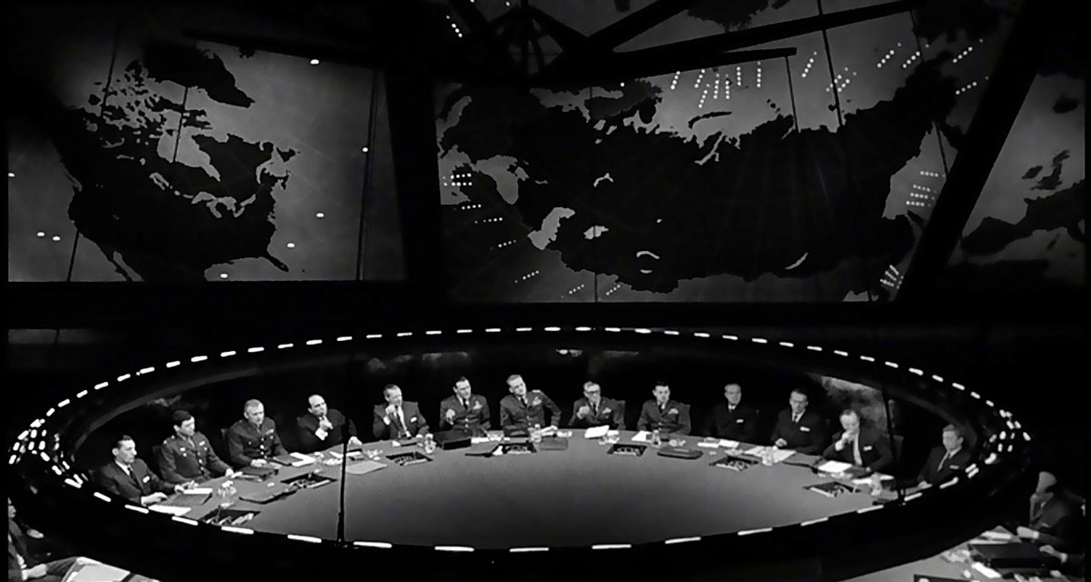 A shot of the War Room from Dr Strangelove
