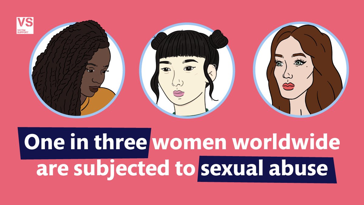 Did you know that one in three women worldwide are subjected to #SexualAbuse in their life time?

If you, or someone you know has experienced abuse or #SexualViolence, we can help.

Contact us for support, any time.
📞 08 08 16 89 111
💻 victimsupport.org.uk/live-chat

#ItsNotOk  <a href="/WHO/">World Health Organization (WHO)</a>