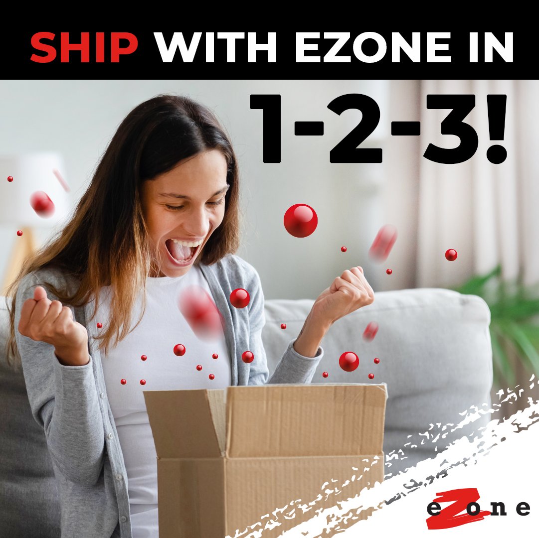 EZoneLimited's tweet photo. With eZone it's easy as 1-2-3 to ship your online purchases to your door hassle-free! Sign up today at https://t.co/inXzGumTVN to get started! #eZone https://t.co/Dq2HAfvWF0