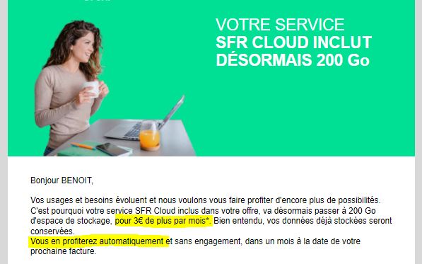 BenoitGONCALVES's tweet photo. Le genre de mail qui me rend fou !! Encore un de @REDbySFR ce matin, déjà eu plusieurs fois également avec @bouyguestelecom , ça me donne envie de résilier à chaque fois!! Etre obligé de se connecter à son compte client pour refuser ces "offres".. 😠 https://t.co/LP4MefLg8u