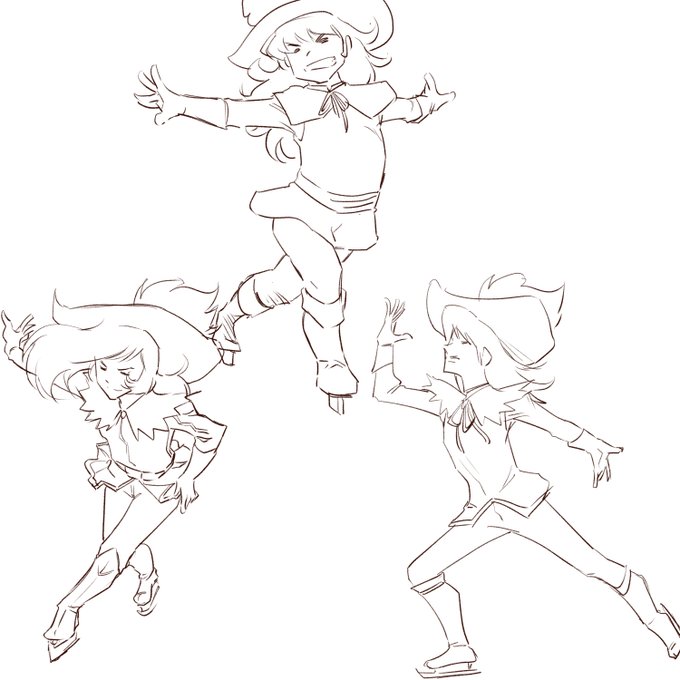 ニュースでフィギュアが流れているのでつい思い付いて描いてみた。
後悔はしていないが撃たれる覚悟はできている。
氷上の三銃士! 