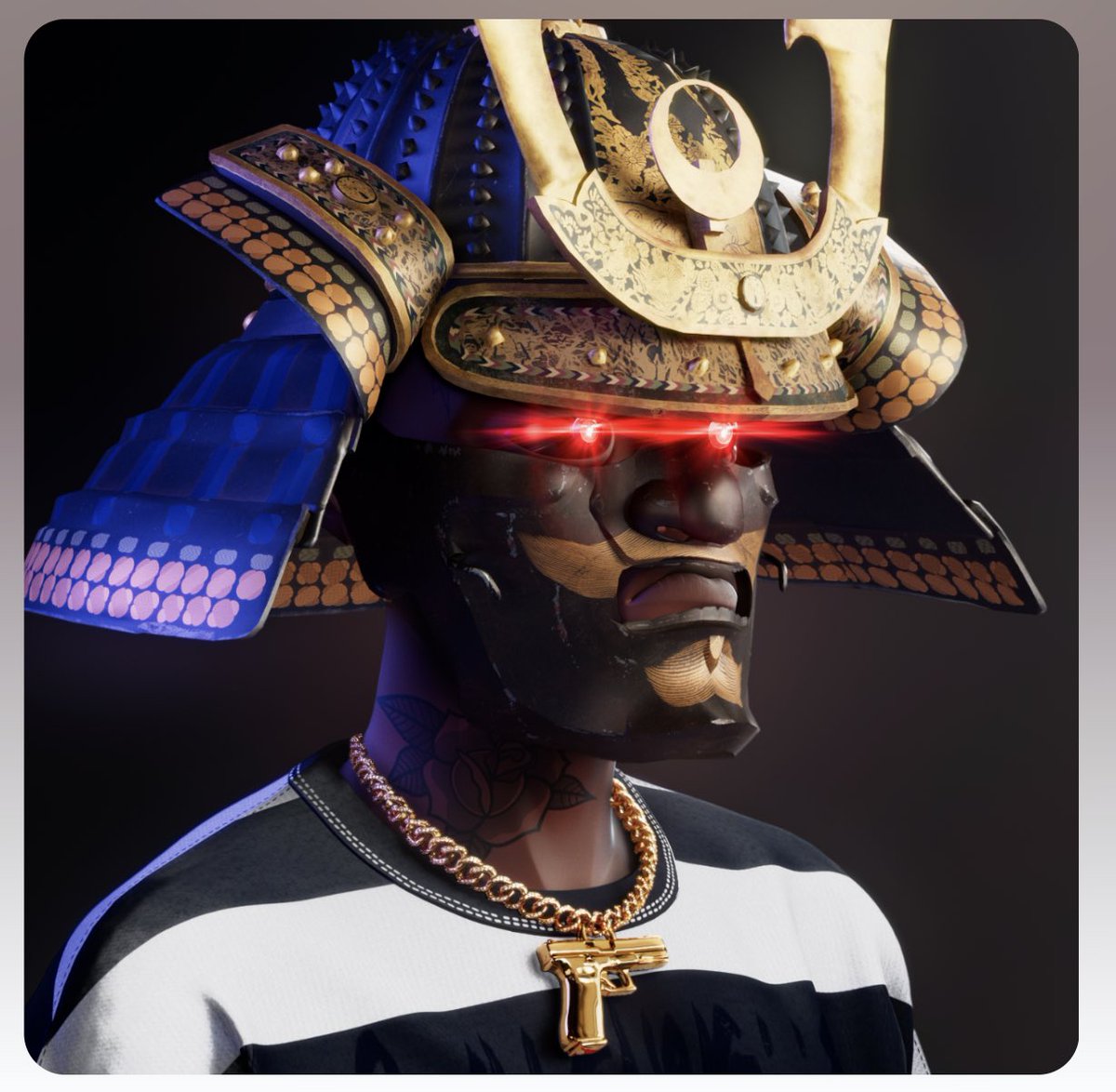 jadekupa's tweet photo. 🚨Introductions Trillionaire Thug #1442 'Reza' 🚨

Reza was the most feared Samurai in Sengoku era. He possessed with the most powerful eyes, they can perform SAIMIN-JUTSU. With this strength, no one stands in his way and opponents are defeated within a flash ⚡️
@TThugsNFT https://t.co/Jdoa2nXvsC