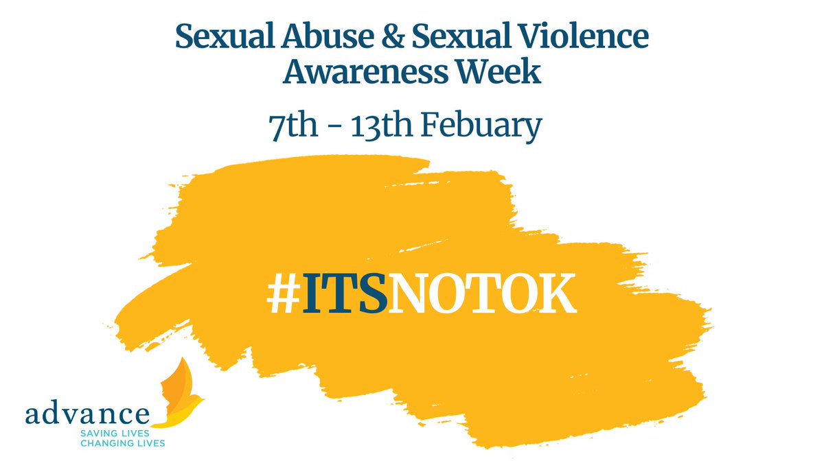 AdvanceCharity's tweet photo. It’s Sexual Abuse &amp; Sexual Violence week and Advance says #itsnotok
 
Abuse and trauma have long lasting effects on the women and girls we work with.
 
Advance undertook research in 2020 on the impact of early sexual experiences on young women’s health. https://t.co/5h7vdXpe6t