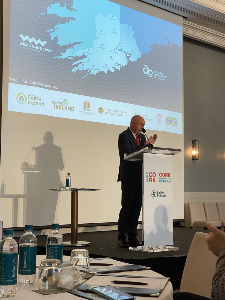 Chair of Visit Cork <a href="/Gomcork/">Ger O Mahoney</a> pays tribute to the Board of Visit Cork who give so generously of their time, and the key stakeholders including the teams at  <a href="/Corkcoco/">Cork County Council</a> <a href="/corkcitycouncil/">Cork City Council</a> <a href="/Failte_Ireland/">Fáilte Ireland</a> <a href="/MeetInIreland/">Meet in Ireland</a> <a href="/wildatlanticway/">Wild Atlantic Way</a> <a href="/ancienteastIRL/">Ireland's Ancient East</a> <a href="/CorkAirport/">Cork Airport</a> <a href="/CorkChamber/">Cork Chamber</a>