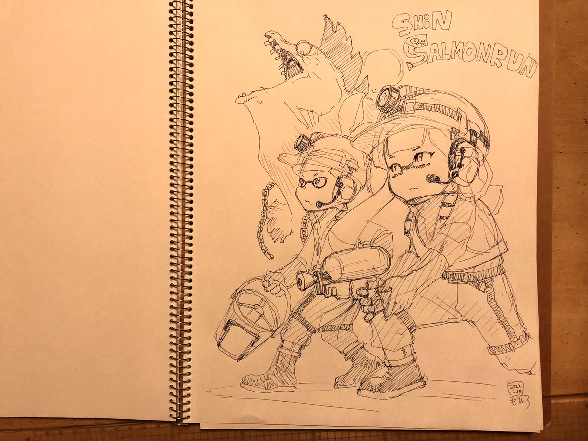 楽描き。描け、という電波を受信した気がしたので。
#スプラトゥーン3 