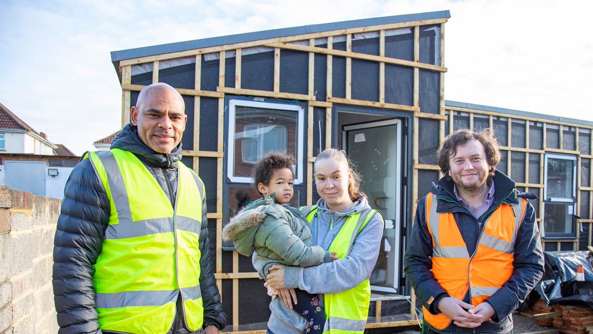 In the garden of her parents’ council house, Toni and her daughter are helping to build their new home through <a href="/WeCanMakeHomes/">WeCanMake</a>

We’re working with <a href="/knowlewestmedia/">Knowle West Media Centre (KWMC)</a> on this innovative project to add even more new affordable homes to those already being built for Bristolians