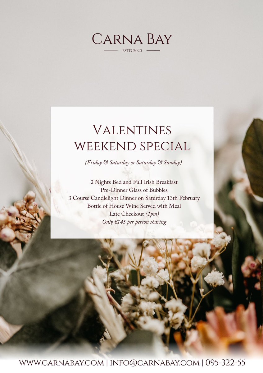 Love Is In The Heart Of Connnemara. Treat Your Loved One To A Valentines Weekend Away <a href="/BayCarna/">Carna Bay Hotel</a> #carnabayhotel #originalirishthursday <a href="/OriginalIrishHt/">Original Irish Hotels</a>