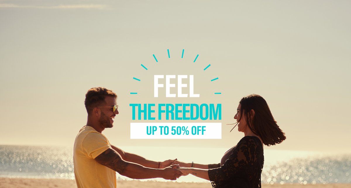 It's time to feel the freedom with Marconfort. If you haven't gone on vacation yet... Now is the moment! Book your getaway to Torremolinos with up to 50% off. Book now! #FeeltheFreedom bit.ly/3Lny4ls