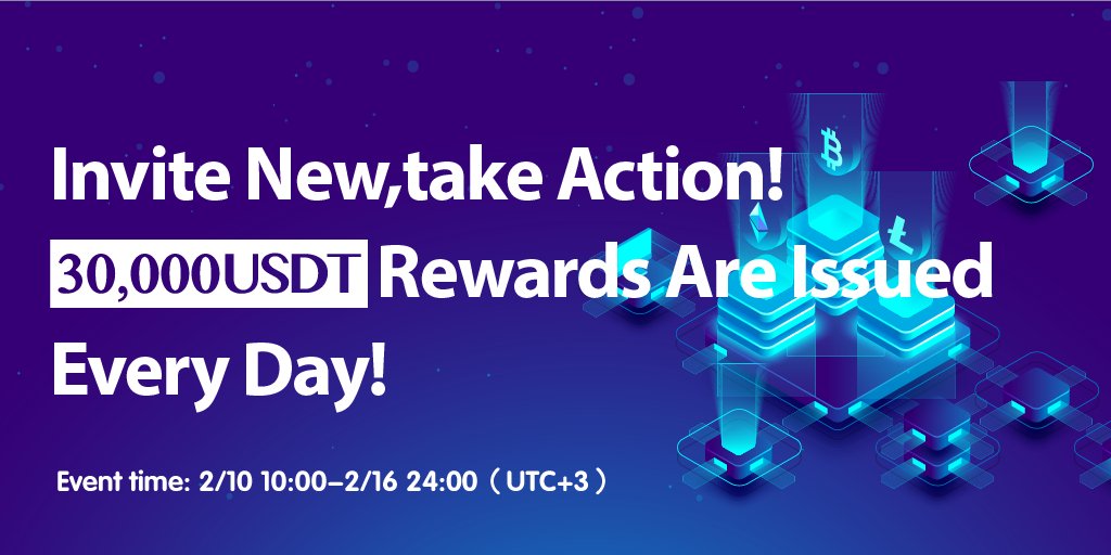 #PluBits Invite New, Take Action! 
30,000 USDT rewards are issued every day!
1⃣Transaction amount ≥ 200 USDT, get 14,000 USDT reward! 
2⃣16000 USDT red envelope! Invite new ones to grab it!
⏲️2/10 10:00-2/16 24:00（UTC+3）

More Details:plubits.com/en_US/noticeIn…
#BTC #ETH #Solana