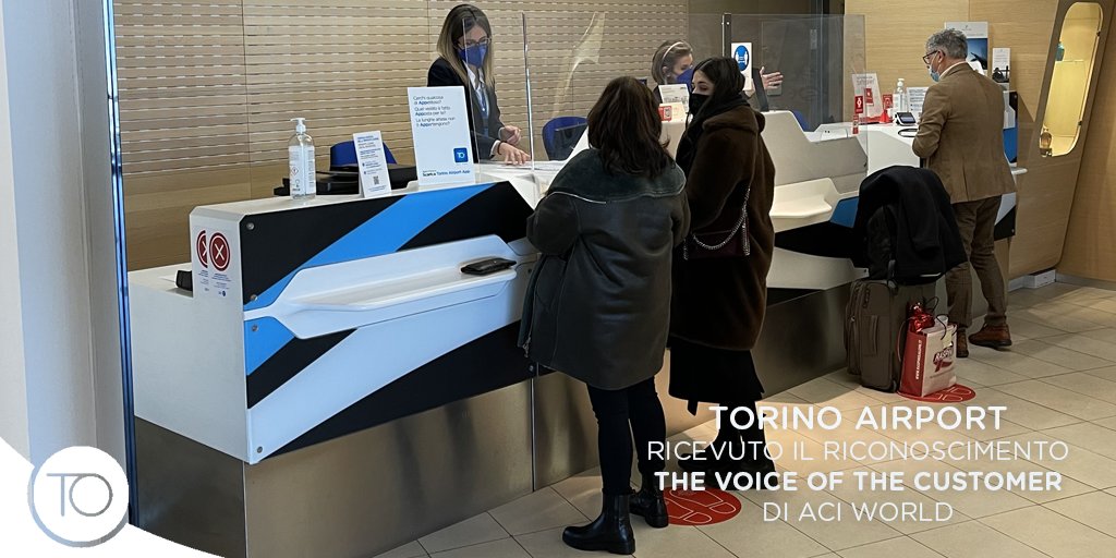 torinoairport's tweet image. #TorinoAirport: priorità all'ascolto dei passeggeri. Per il secondo anno consecutivo riceviamo il riconoscimento The Voice of the Customer di @ACIWorld. Qui il comunicato stampa completo: bit.ly/3GJkS6W
