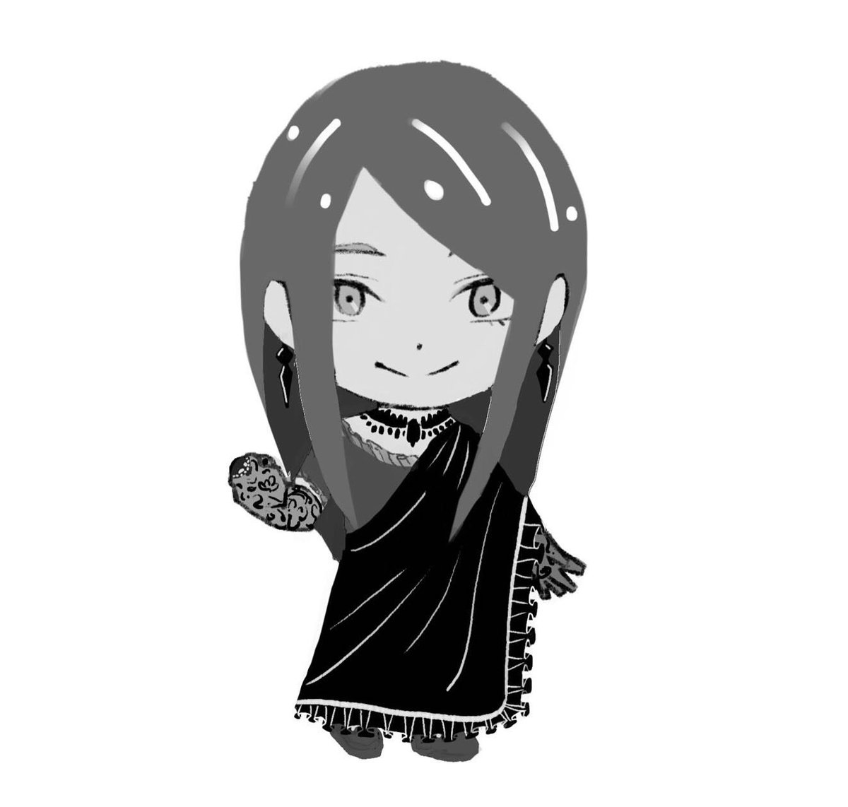 FutoshiSasaki's tweet photo. Tea Character Project - 10
Tea: Assam
Name: Ashvini
Color: Black 
Personality: Popular in a crowd, gets along with everyone. Loves a party and dancing. Has a bit of a volatile temper, but that could be due to the lack of sleep caused by her insomnia.
#gothgirls #metalhorns https://t.co/TQ2jd6gVC9