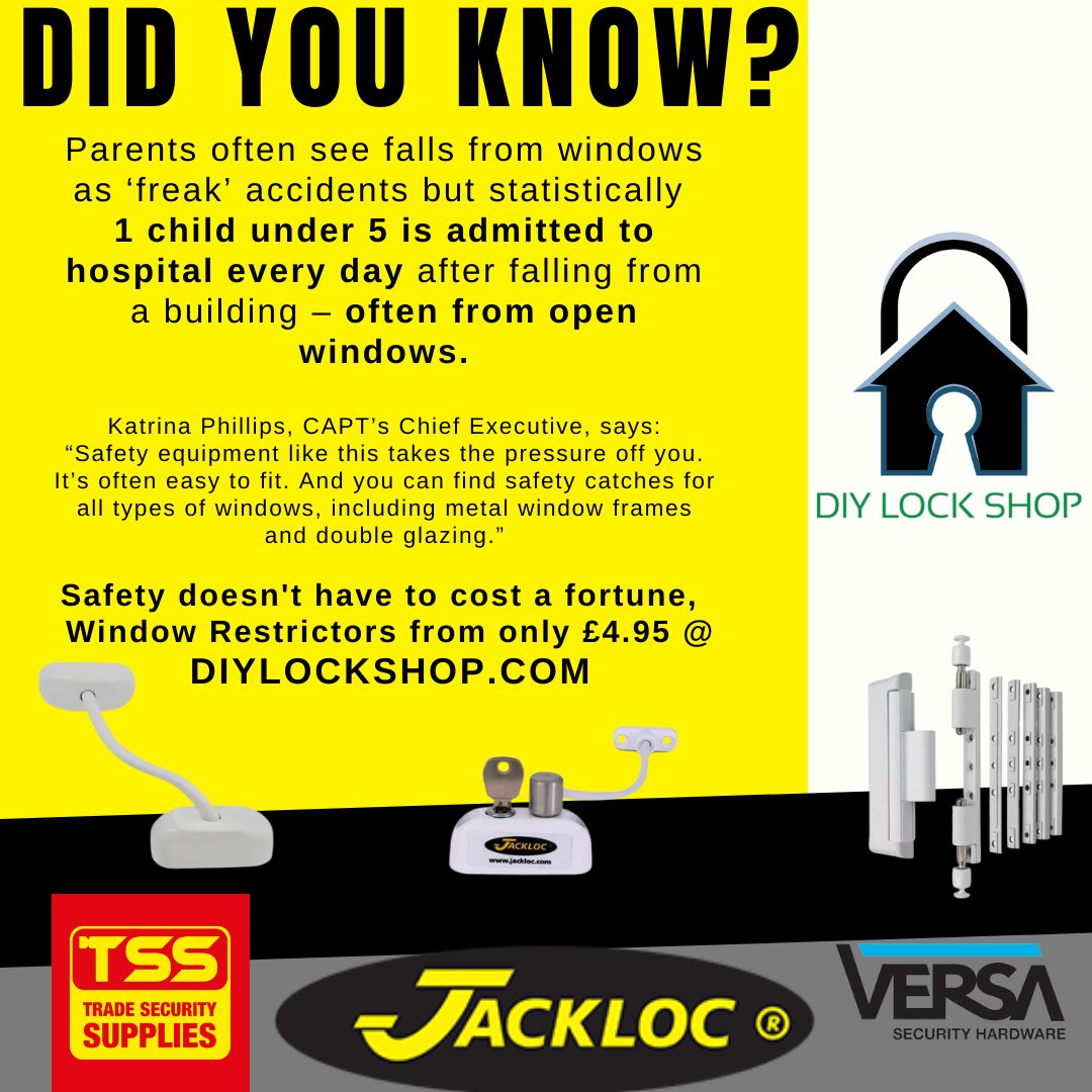 Spring is almost upon us with some warmer weather (hopefully!) which means we'll be cracking those windows open 

As parents ourselves at DIY Lock Shop, we know how easy kids can get up to mischief and also how quickly accidents can happen...
#window #childsafety #diy