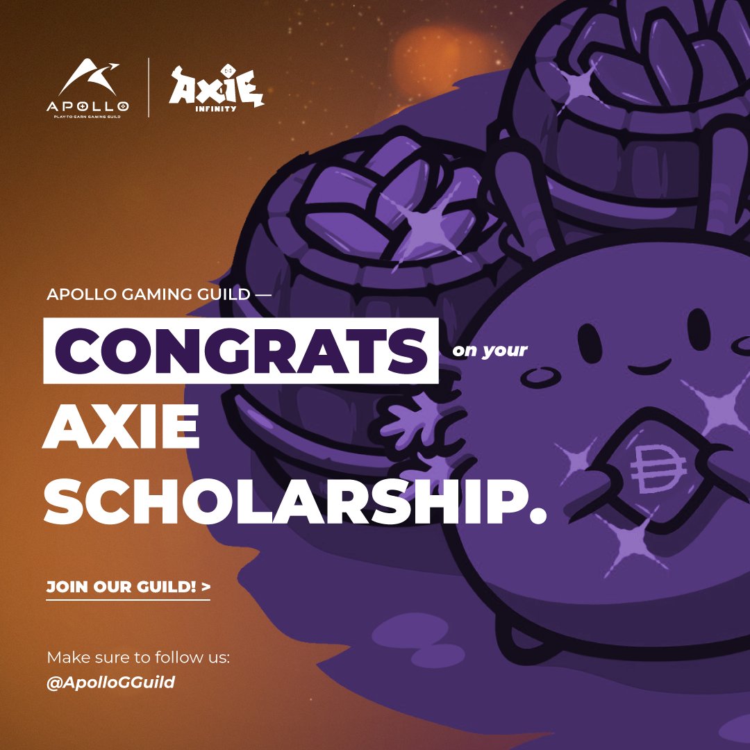 🔥BOOM🔥
<a href="/AxieInfinity/">Axie Infinity</a> 

100/100 scholars have been picked for the first round for <a href="/ApolloGGuild/">Apollo Gaming Guild</a>.

❤️