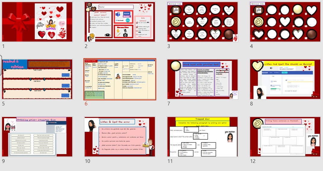 S.Gravina (@simograv) on Twitter photo Anyone sending virtual chocolates #kindness messages <a href="/SlidesManiaSM/">SlidesMania ๐</a> has fab templates!
Just remembered these prepared during lockdown:๐ช๐ธ Food & Drink. I'm going to edit this ๐ ๐ซ#retrievalpractice <a href="/SisaSilvia4/">Silvia Bastow FCCT</a> @MissFedrizzi <a href="/Aurelie_LTH/">Aurรฉlie</a> <a href="/StefPianigiani/">Stefano Pianigiani</a> <a href="/Language_Gym/">The Language Gym</a> #EPI Anyone sending virtual chocolates #kindness messages <a href="/SlidesManiaSM/">SlidesMania ๐</a> has fab templates!
Just remembered these prepared during lockdown:๐ช๐ธ Food & Drink. I'm going to edit this ๐ ๐ซ#retrievalpractice <a href="/SisaSilvia4/">Silvia Bastow FCCT</a> @MissFedrizzi <a href="/Aurelie_LTH/">Aurรฉlie</a> <a href="/StefPianigiani/">Stefano Pianigiani</a> <a href="/Language_Gym/">The Language Gym</a> #EPI