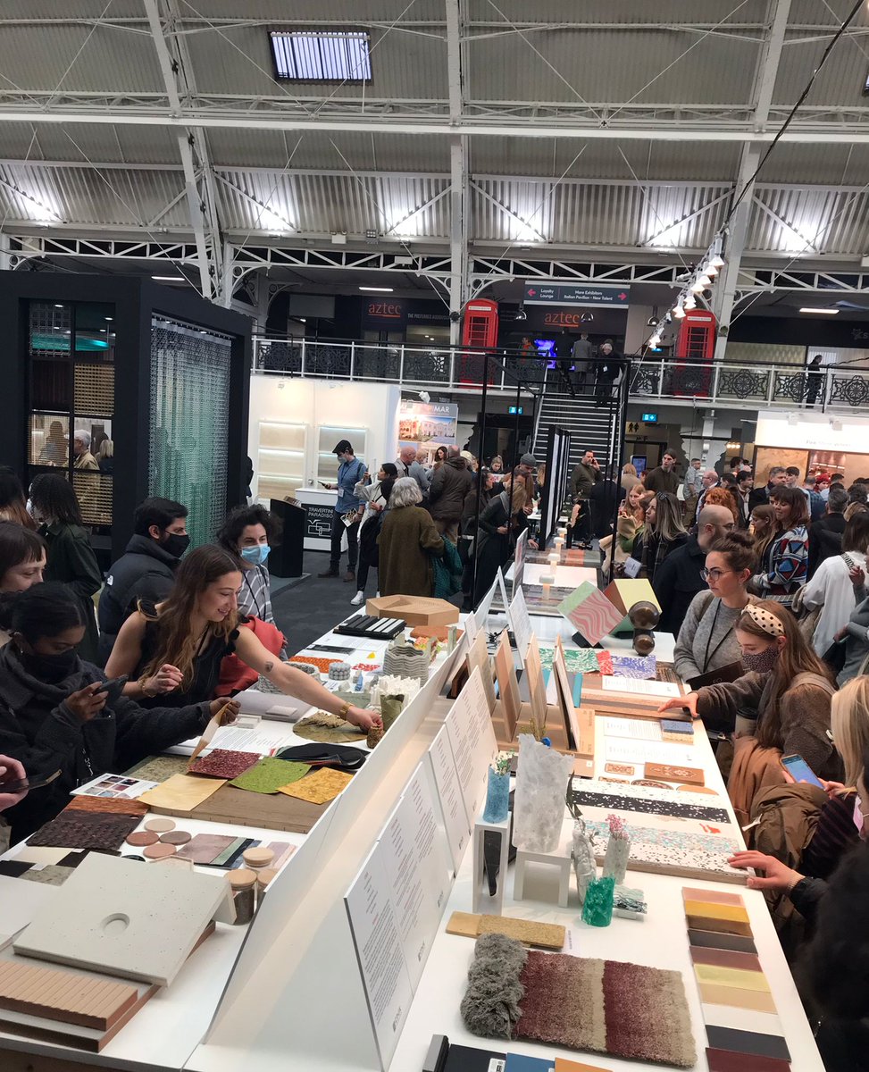 It's great to see our @Transform_CE and @Interreg_CIRMAP displays at @surfacethinking getting so many visitors! 

The #SurfaceDesignShow closes at 5PM, so there's still plenty of time to see them for yourself - surfacedesignshow.com

#Materials #CircularEconomy #Innovation