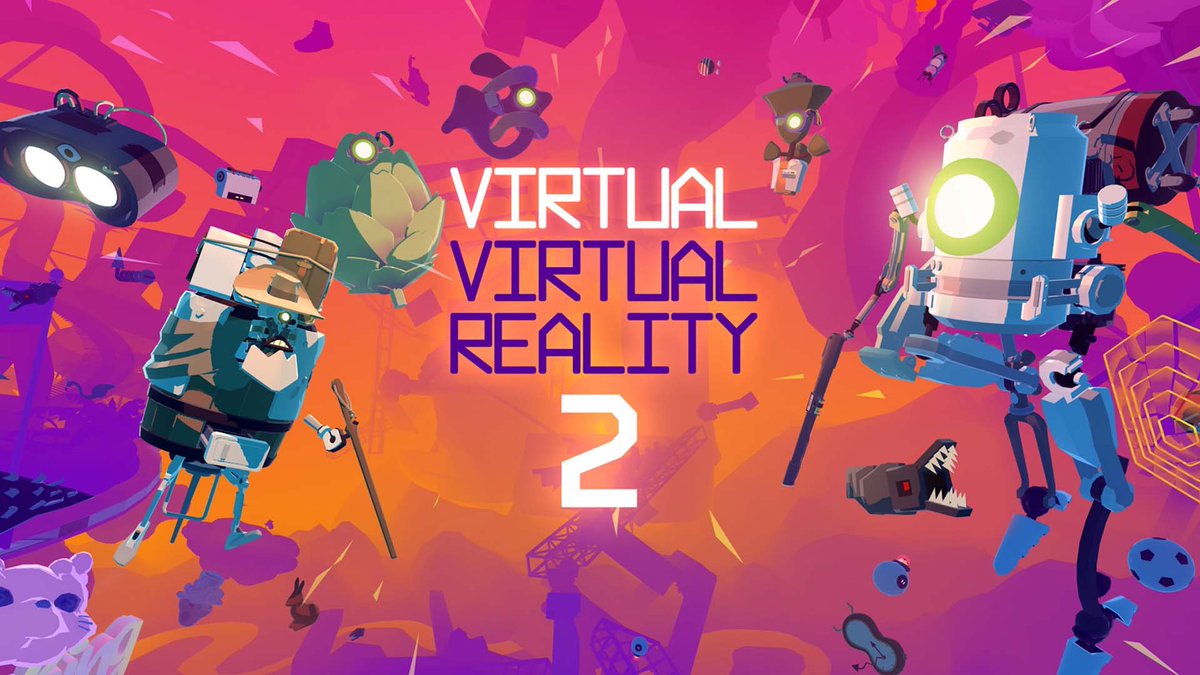 desconsolados's tweet image. En el campo de la #VR hoy se publica #VirtualVirtualReality2. Una aventura de acción con mucha, mucha, MUCHA parodia del metaverso y todo lo que ello conlleva
El primer juego es una locura, así que hay ganas de sorprenderse con este nuevo título 🥽🤖