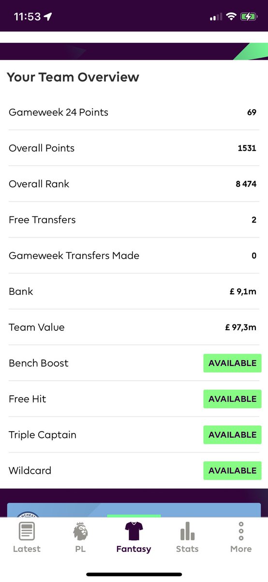 gamlestubbis's tweet photo. Top 10K #FPL #FPLCommunity https://t.co/LD2dTIdViM