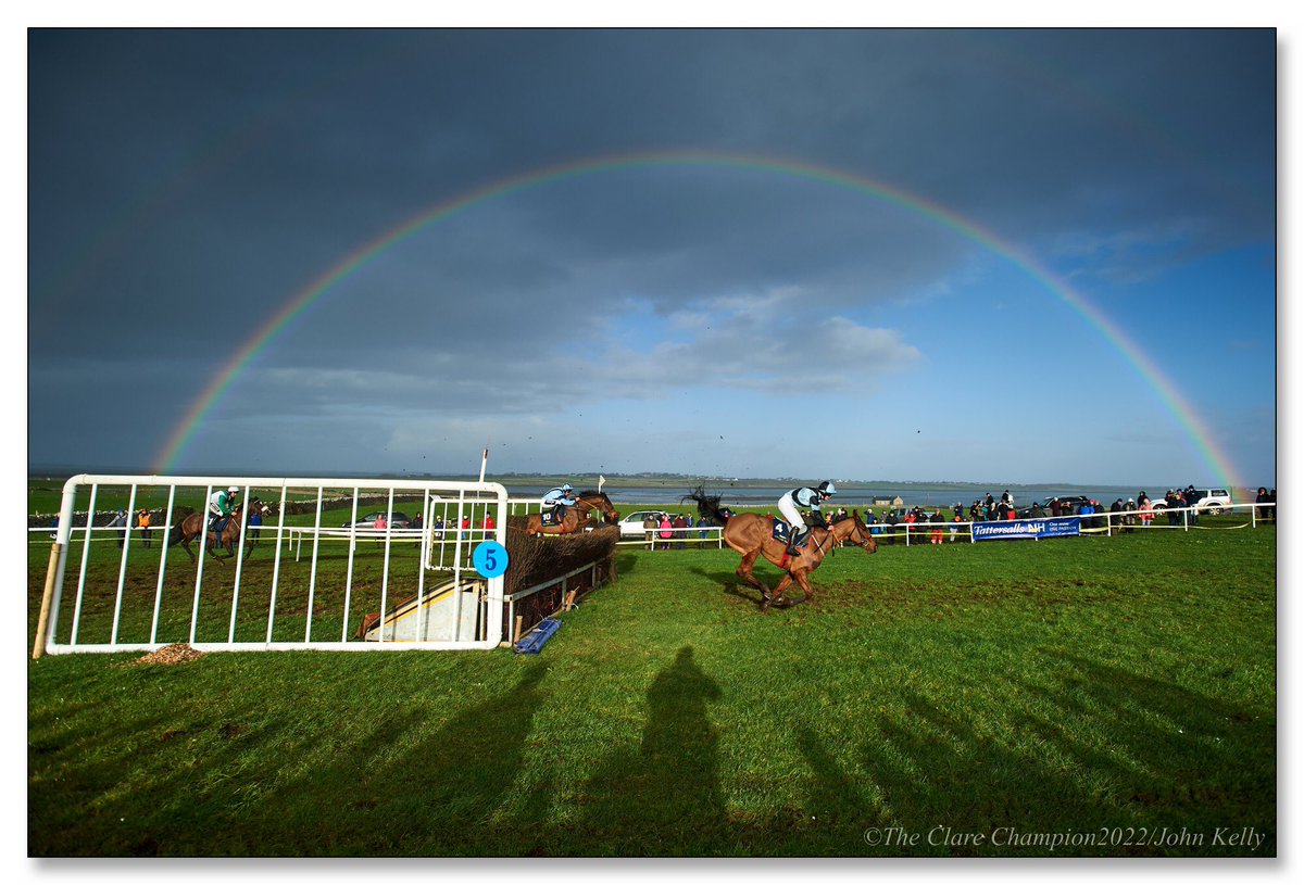 Wishing On A Rainbow...Alexandra Ingram wins the second last race on her own horse "Everything Now" at Bellharbour Point To Point. #rainbow #Weather for <a href="/ClareChampion/">The Clare Champion</a> #Capturinghistory