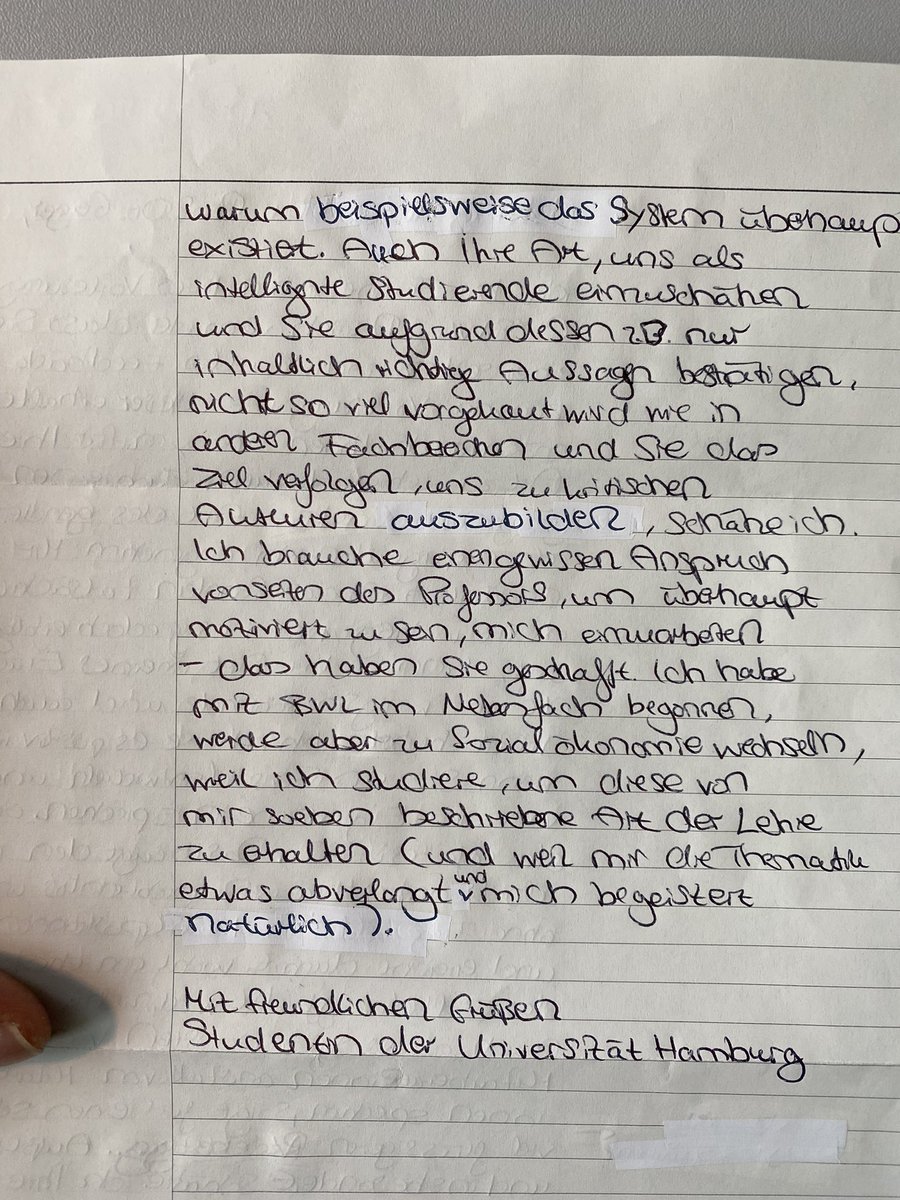 Sometimes I get reminded why I love my job and why teaching is so important when it comes to impact. Just received this anonymous letter by a student….makes me a bit proud