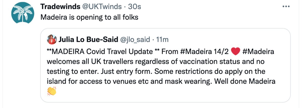 BitcoinBica's tweet photo. #madeira @UKTwinds https://t.co/mMOFlP2XBh