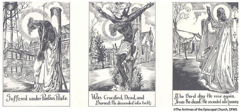 Today for #BlackHistoryMonth we remember Allan Crite, renowned African American artist. A devout Episcopalian, Crite's work exhibited trong religious themes as well, depicting blacks in interpretations of Biblical stories and African American spirituals. ow.ly/vJGj50HQ7IT