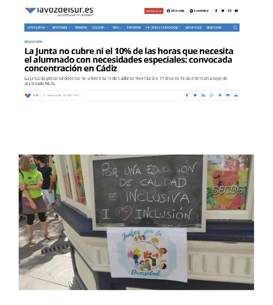 Somos la comunidad autónoma con mayor fracaso y abandono escolar. El alumnado NEAE, el más vulnerable, está siendo el más perjudicado los efectos de la pandemia provocada por la COVID-19 y por los recortes en el ámbito educativo. #EducaciónInclusivaAndaluza