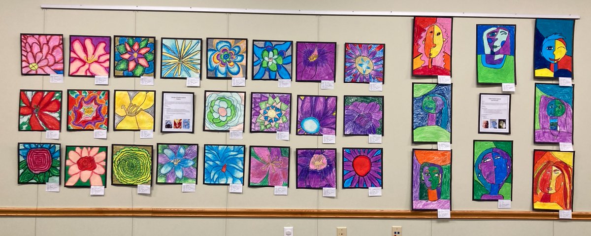 GraftonPL's tweet photo. The artwork from the Midview Schools is displayed in the GMPL's Community Room and it is incredible! Thank you! #midviewart #Midview #GMPL #communityroom #artwork @MidviewLocal @MidviewSchools @MidviewSuper https://t.co/2fzvgyq6wc