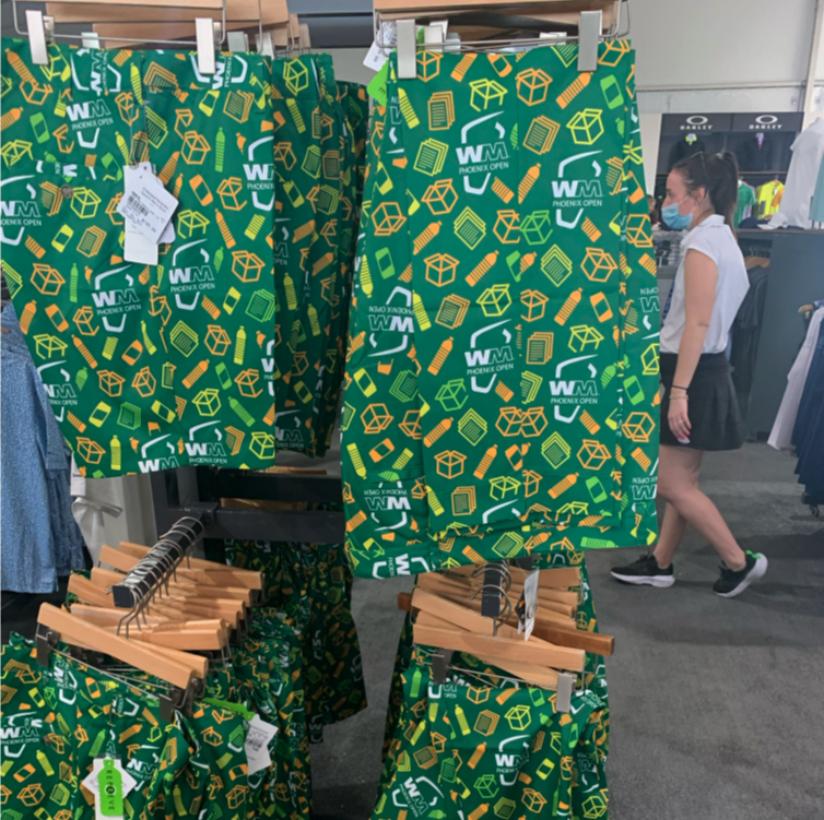 UnifiSolutions's tweet photo. #WMPhoenixOpen attendees have the chance to purchase Bermuda Sands, Loudmouth, and League-Legacy apparel at the tournament this week that's made with REPREVE recycled performance fibers. Each piece of exclusive merchandise keeps bottles out of the landfills! @WasteManagement https://t.co/g30zxebQ8z