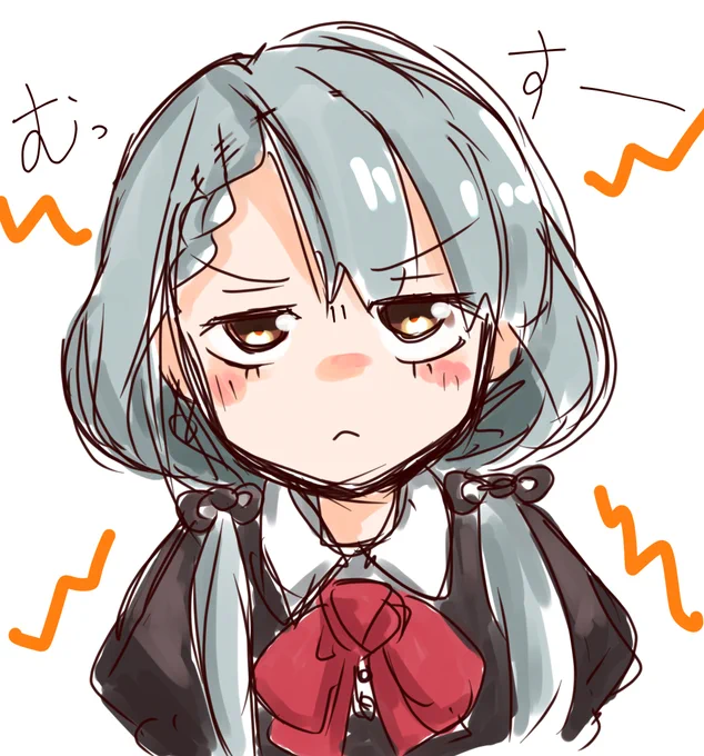 しまった!フキゲン凪だ!!
今近づいたら座らされて頭の白髪の数を大声で数えられてしまうぞ!! 