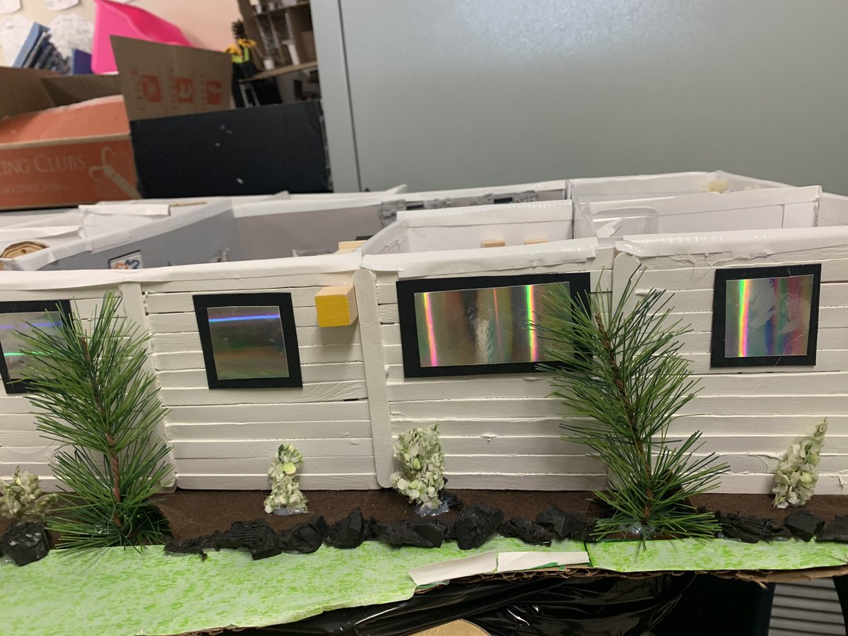 MrsHoggart's tweet image. Today was the big reveal for students home building #PBL task. I was blown away with their creativity! We are measuring each room in cm and creating floor plans to scale in preparation to build their own #GoogleSite to “sell” their home on. #tvdsbmath