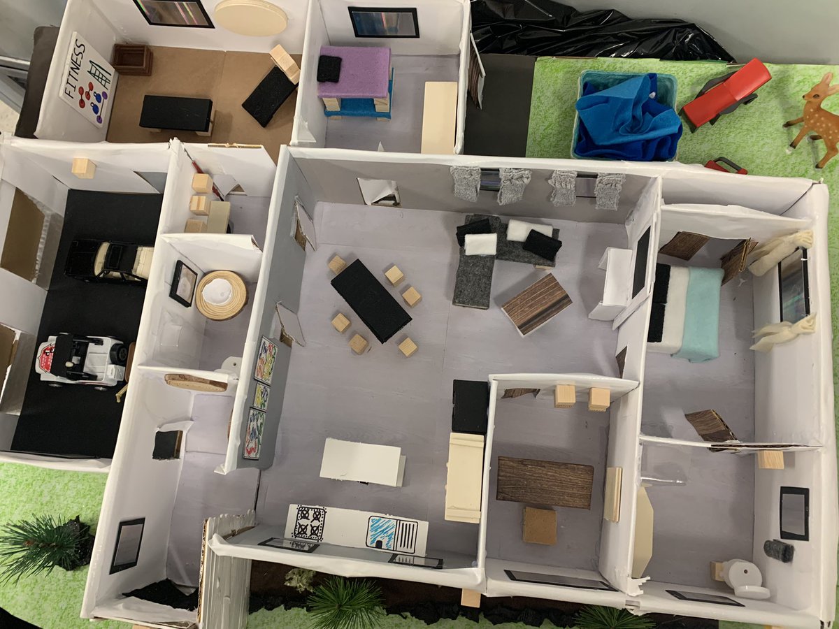 MrsHoggart's tweet image. Today was the big reveal for students home building #PBL task. I was blown away with their creativity! We are measuring each room in cm and creating floor plans to scale in preparation to build their own #GoogleSite to “sell” their home on. #tvdsbmath