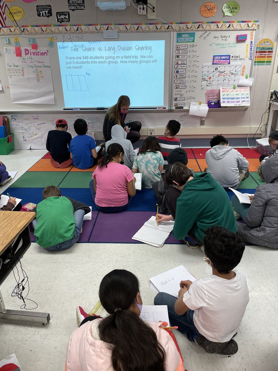 We can use different friendly numbers and still get the same quotient!! It’s been fun teaching with <a href="/Ms_deLorimier/">Megan deLorimier</a> again!! #teamworkmakesthedreamwork #OneBushHill