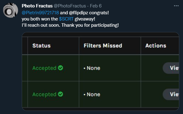 PhotoFractus's tweet photo. @konstantinwall @TheCultivator1 @scrt_collective @StashhApp These two!! We will do more giveaways in the future https://t.co/T32EW9HOID