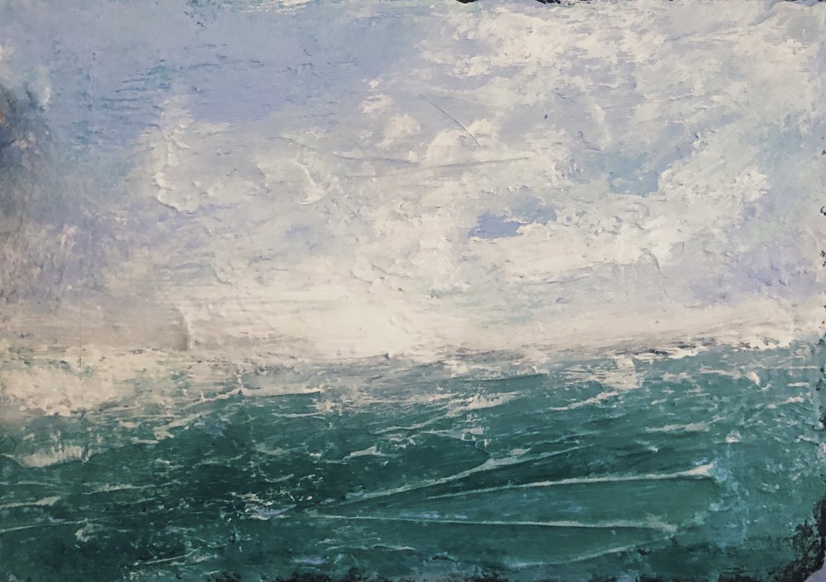 ‘’Comforting clouds’’
Acrylic on paper