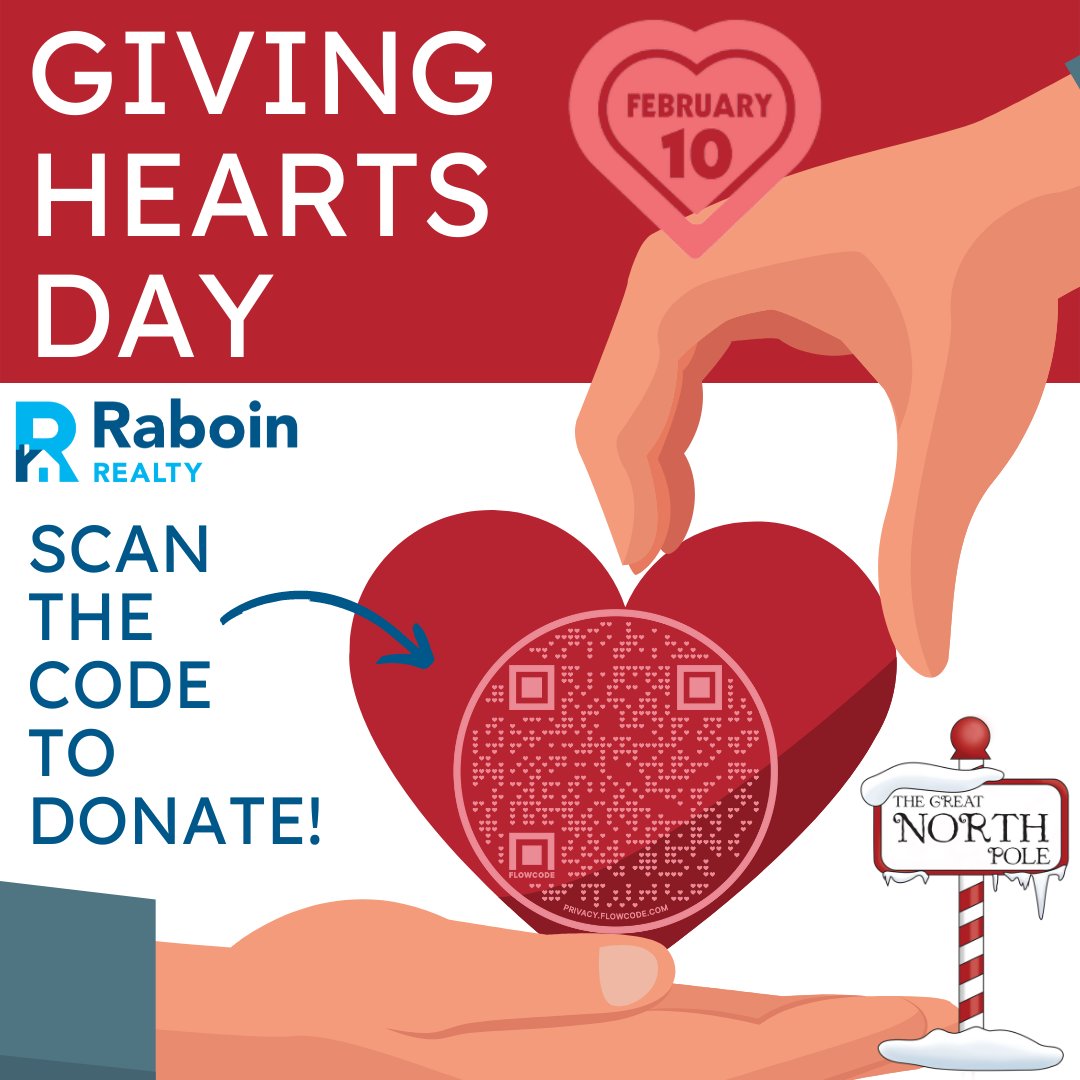 The Great North Pole has donated over 3,200 coats to children in need! 1 warm winter coat costs $31; let's try to help them get to 1,000 more winter coats for our local children! Scan the Code to help them meet their goal!

#GivingHeartsDay #FMWF #TheGreatNorthPole