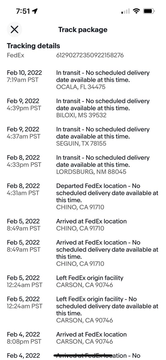 seriously_blue's tweet photo. Where in the world is my coat? Was supposed to have arrived Feb. 7 to Albuquerque, NM. #FedExIsTheWorst https://t.co/ZsGfhnUlUU