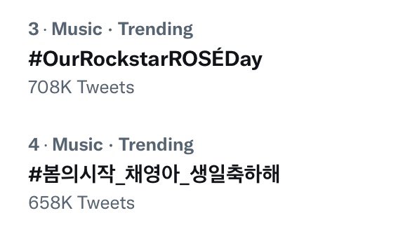 Happy Birthday for Rosé 
Mục tiêu tiếp theo 800k thật nhanh nào
HAPPY HALF FIFTY ROSÉ 
#OurRockstarROSÉDay 
#봄의시작_채영아_생일축하해